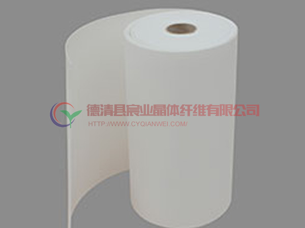 Polycrystalline mullite fiber paper